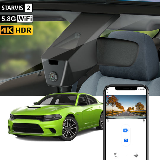 Caméra de tableau de bord FITCAMX pour Dodge Charger 2015-2023