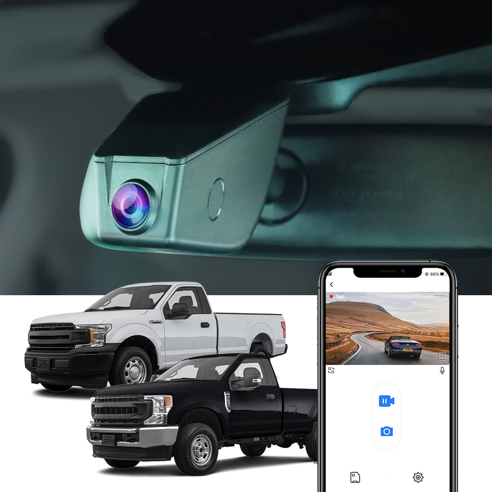 Fitcamx Dash Cam for Ford F-150 (2013-2020) Ford F-250 F-350(2011-2022)