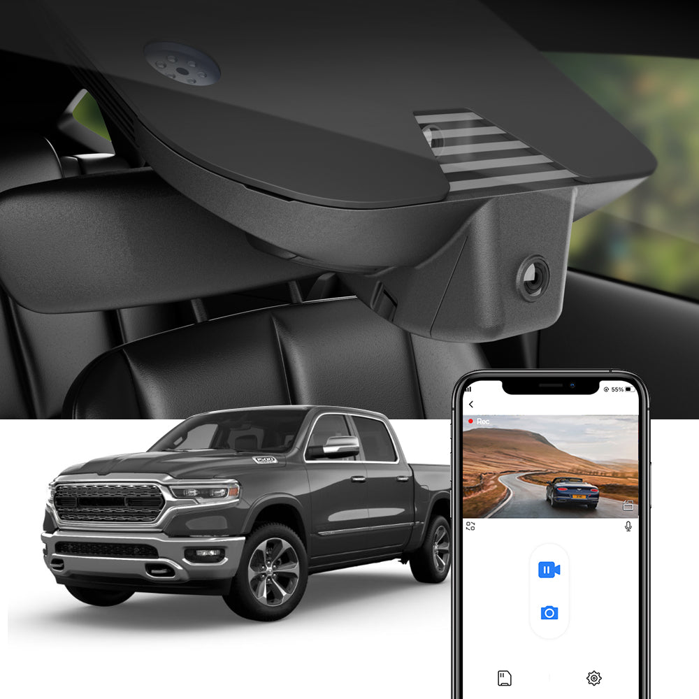 FITCAMX Dash Cam for 2019 - 2024 RAM 1500 2500 3500