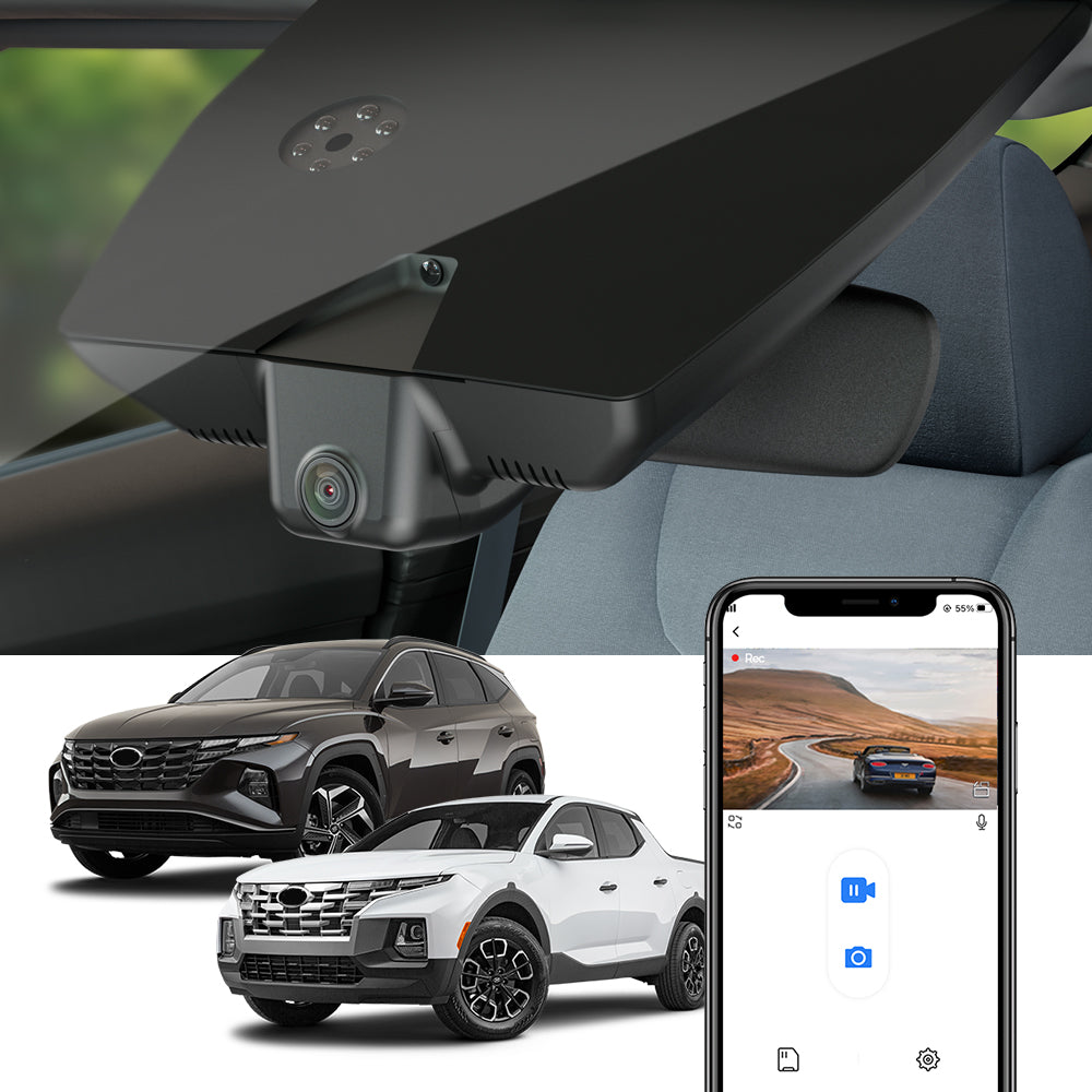 Fitcamx Dash Cam for Hyundai Santa Cruz and Hyundai Tucson 2022-2023