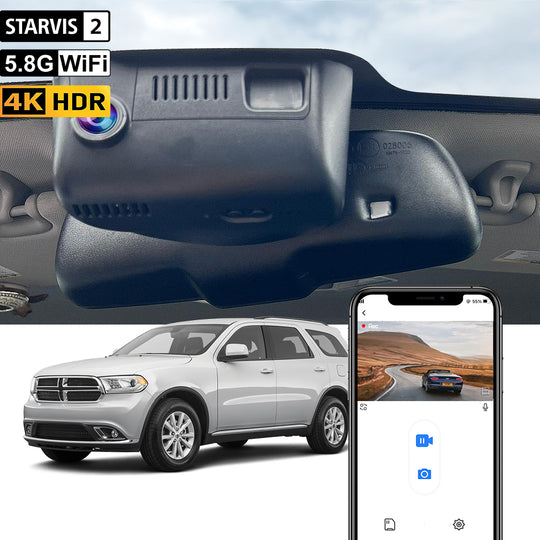 Caméra de tableau de bord FITCAMX pour Dodge Durango 3e génération 2014-2020 (WK2)