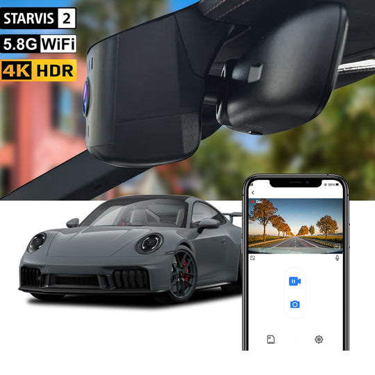 FITCAMX Dashcam für 2025-2026 Porsche 911 (992.2)