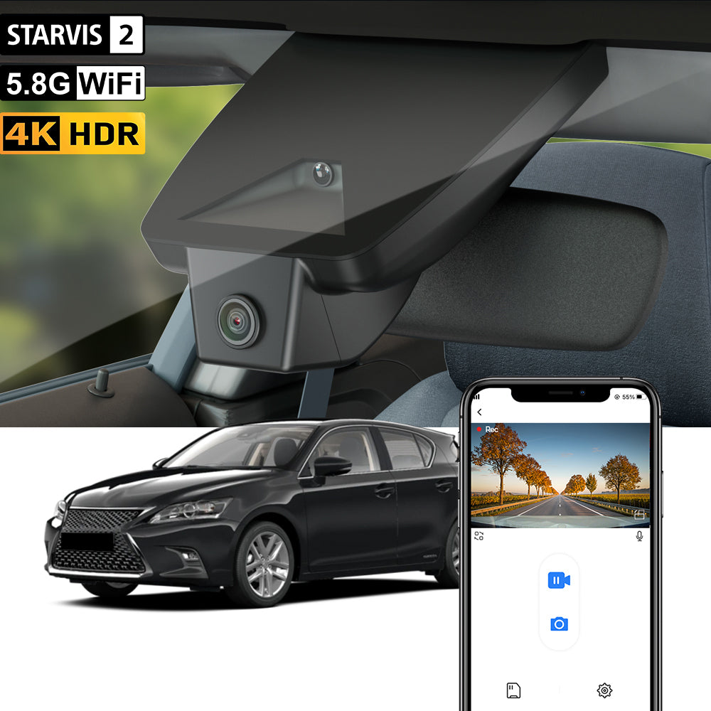 Caméra de tableau de bord FITCAMX pour Lexus CT200h 2018-2021
