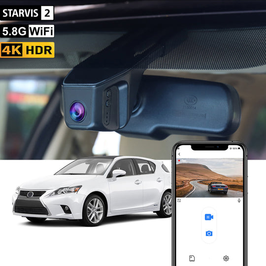 【STARVIS 2】FITCAMX Dashcam für Lexus CT 200h 2011–2020