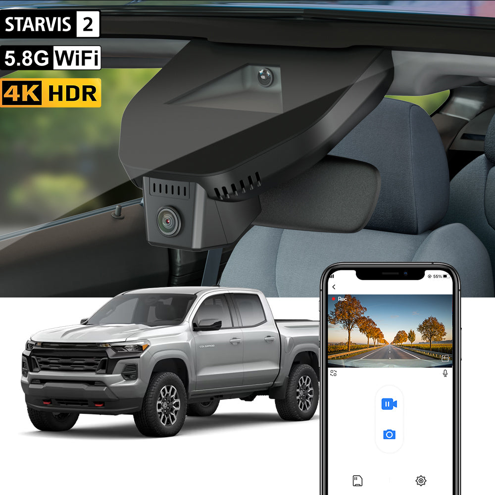 Caméra de tableau de bord FITCAMX pour Chevrolet Chevy Colorado 2023-2026 (3e génération)