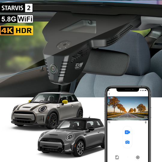 【STARVIS 2】FITCAMX Dash Cam for BMW MINI Cooper, Cooper S, Hatchback, Electric EV 2025-2027