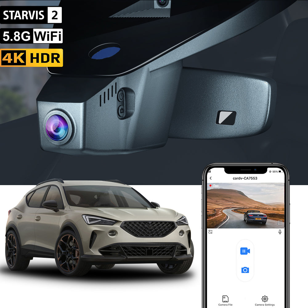 【STARVIS 2】FITCAMX Dash Cam for Cupra Formentor 2021-2024