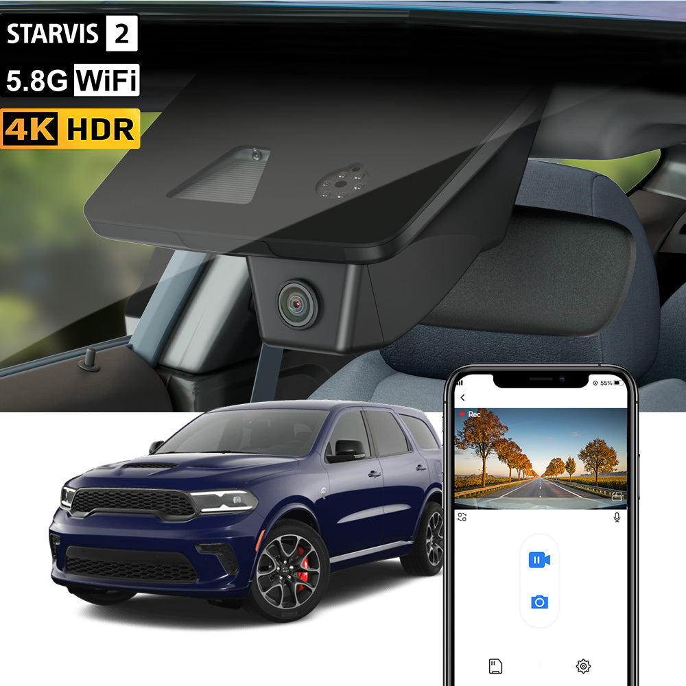 Caméra de tableau de bord FITCAMX pour Dodge Durango 2021-2026