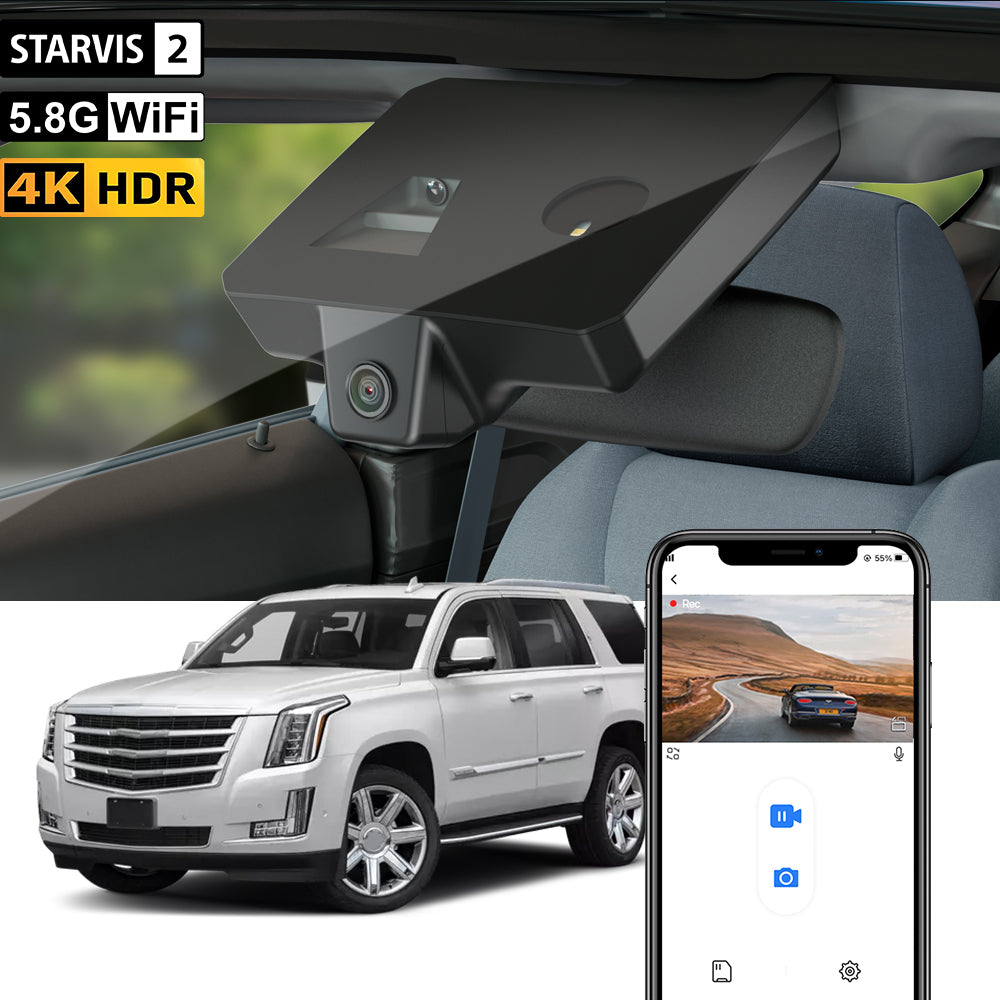 Caméra de tableau de bord FITCAMX pour Cadillac Escalade 2015 - 2020 4e génération