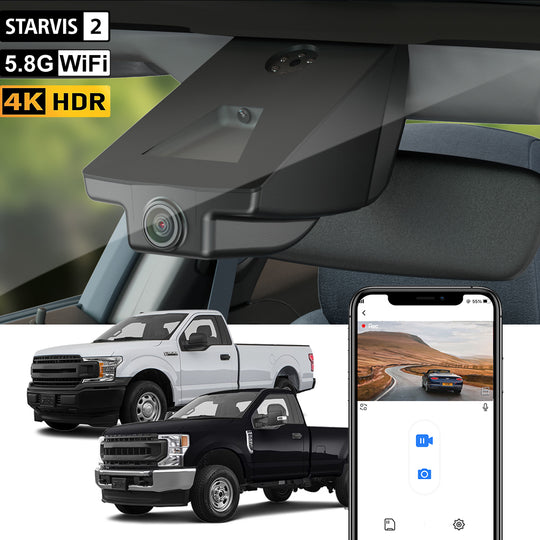 【STARVIS 2】FITCAMX Dash Cam for Ford F-150 (2013-2020) Ford F-250 F-350(2011-2025)