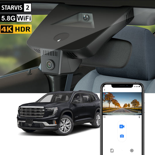 【STARVIS 2】FITCAMX Dash Cam for GMC Acadia 2024-2026
