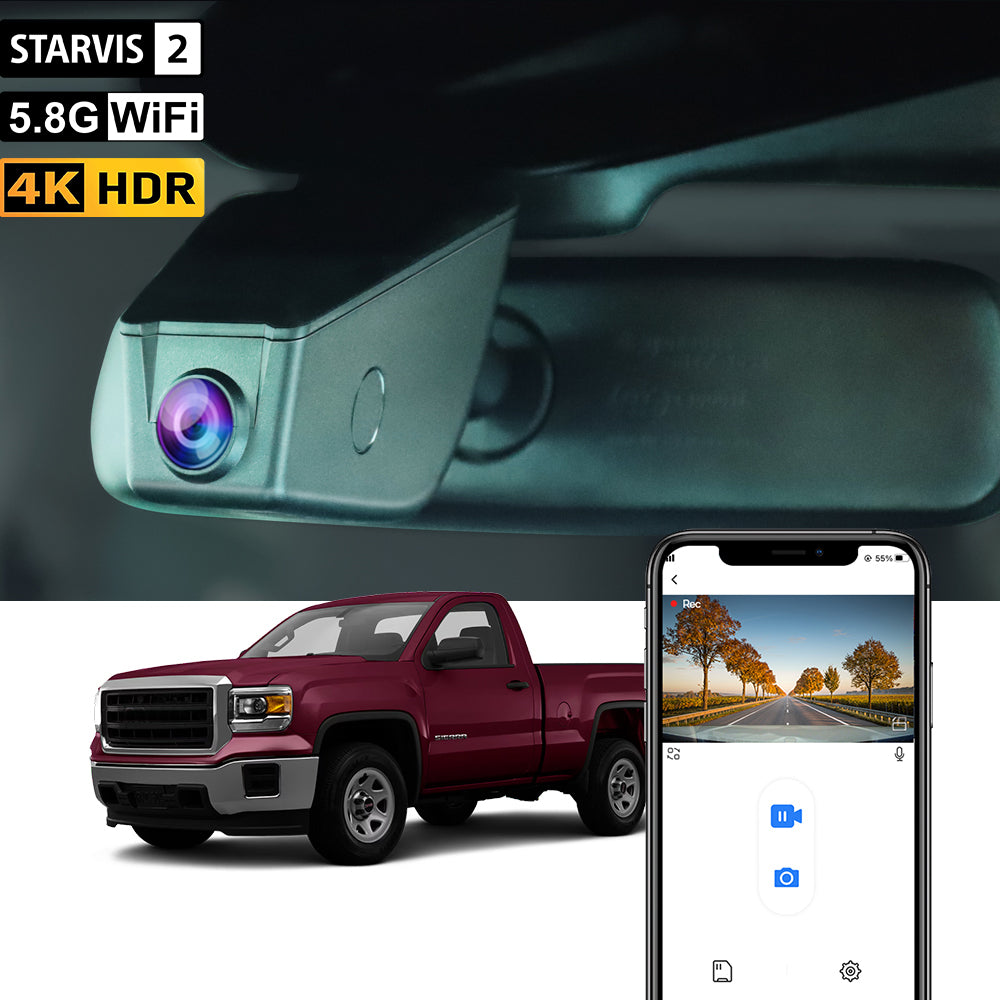 【STARVIS 2】Cámara de tablero FITCAMX para GMC Sierra, Yukon, 2007-2014