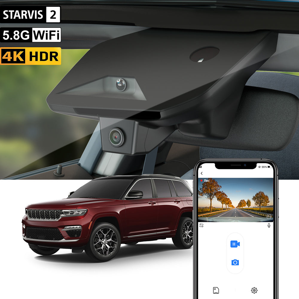 【STARVIS 2】Cámara de tablero FITCAMX para Jeep Grand Cherokee 2023-2026
