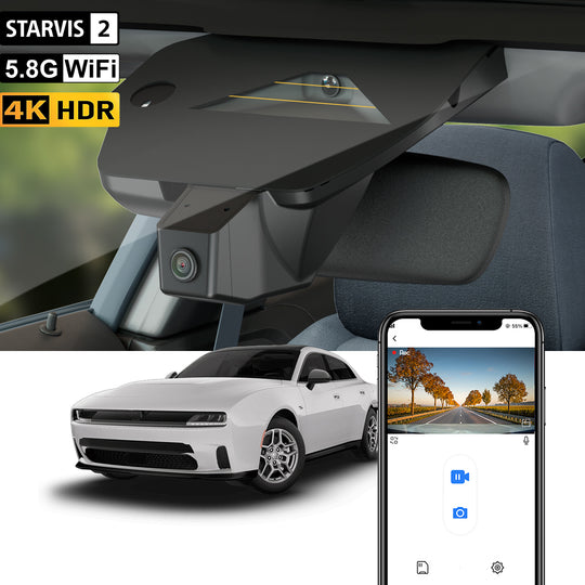 【STARVIS 2】FITCAMX Dash Cam for Dodge Charger 2024-2026