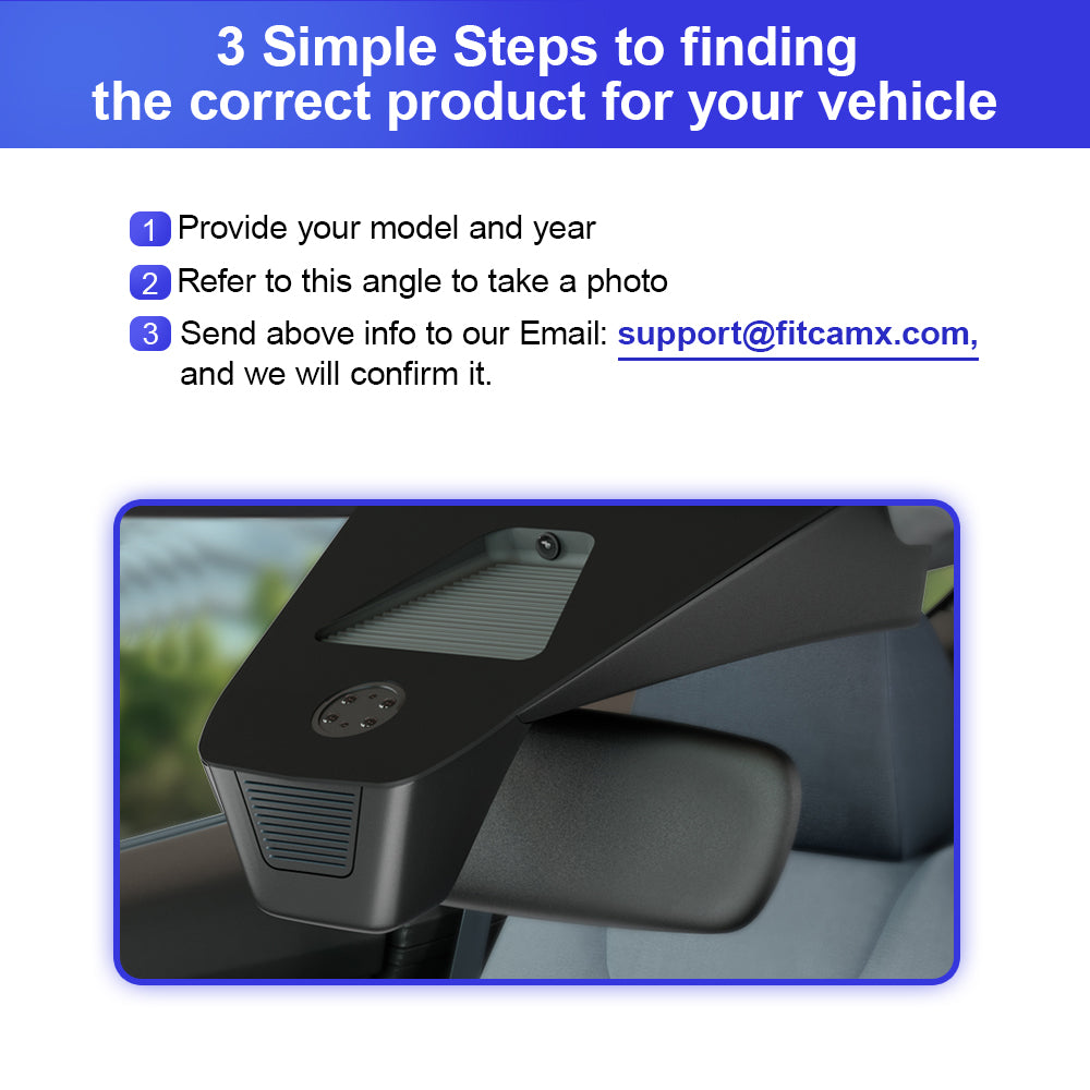 FITCAMX Dash Cam for Acura ADX 2025 2026