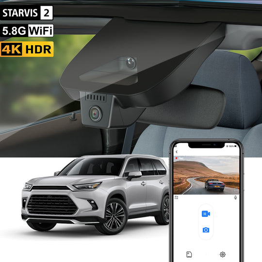 【STARVIS 2】FITCAMX Dash Cam for Toyota Grand Highlander 2024-2026 (AS10)