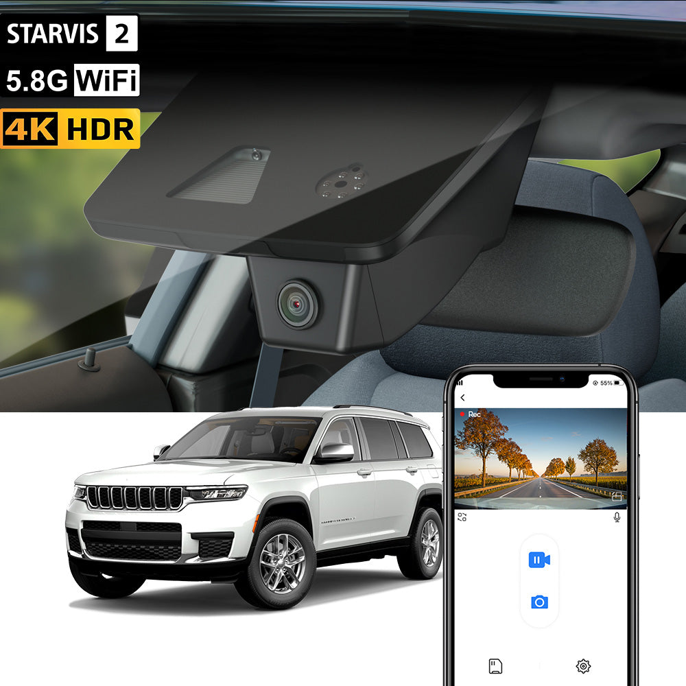 Dash cam FITCAMX per Jeep Grand Cherokee 2018-2022