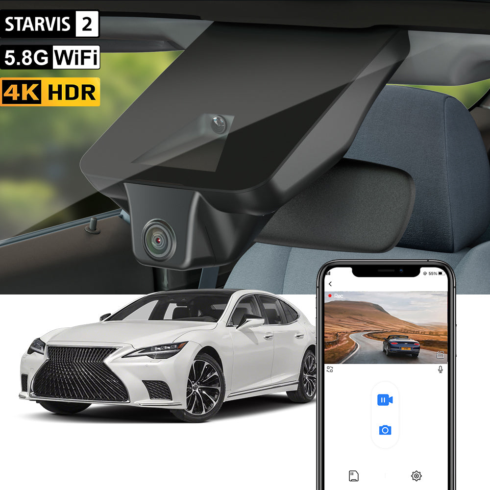 【STARVIS 2】FITCAMX Dashcam für Lexus LS500 LS500h 2021–2025