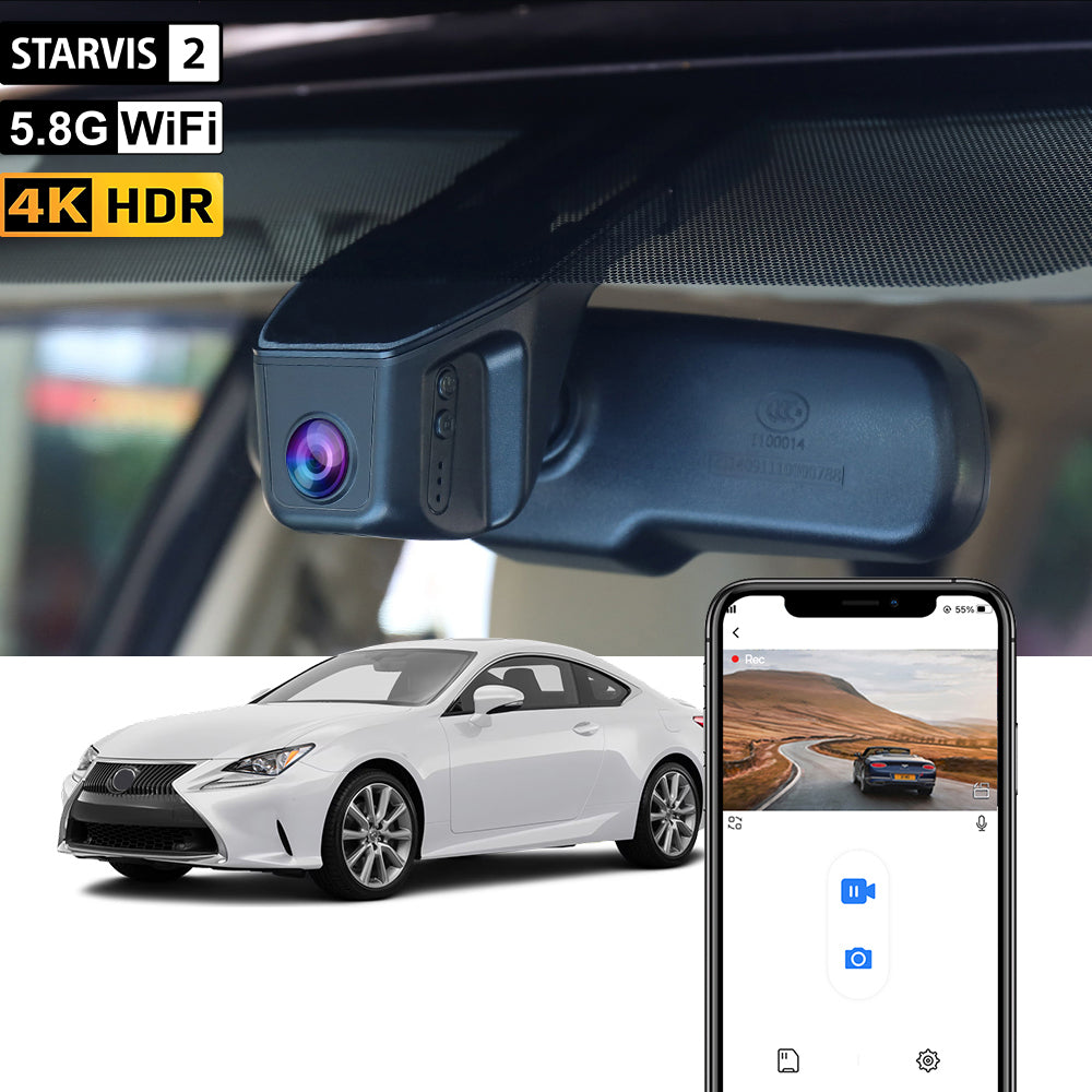FITCAMX Dashcam für Lexus RC300 RC350 RC F 2014–2017