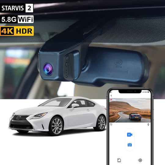 FITCAMX Dashcam für Lexus RC300 RC350 RC F 2014–2017