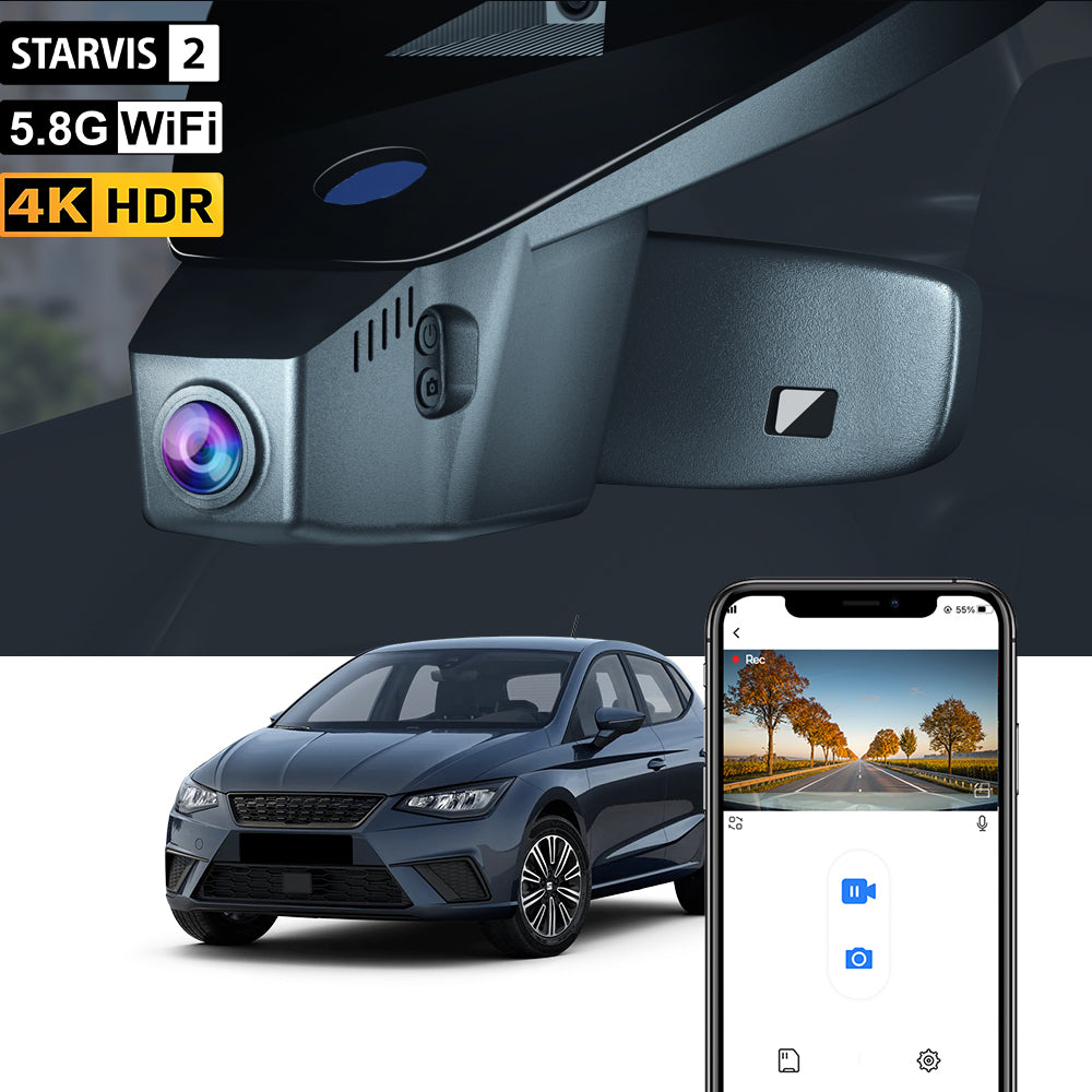 Caméra de tableau de bord FITCAMX pour Seat Ibiza 2016-2025