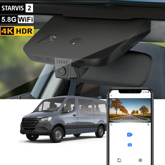 【STARVIS 2】FITCAMX Dash Cam for Mercedes-Benz Sprinter van 2019-2026