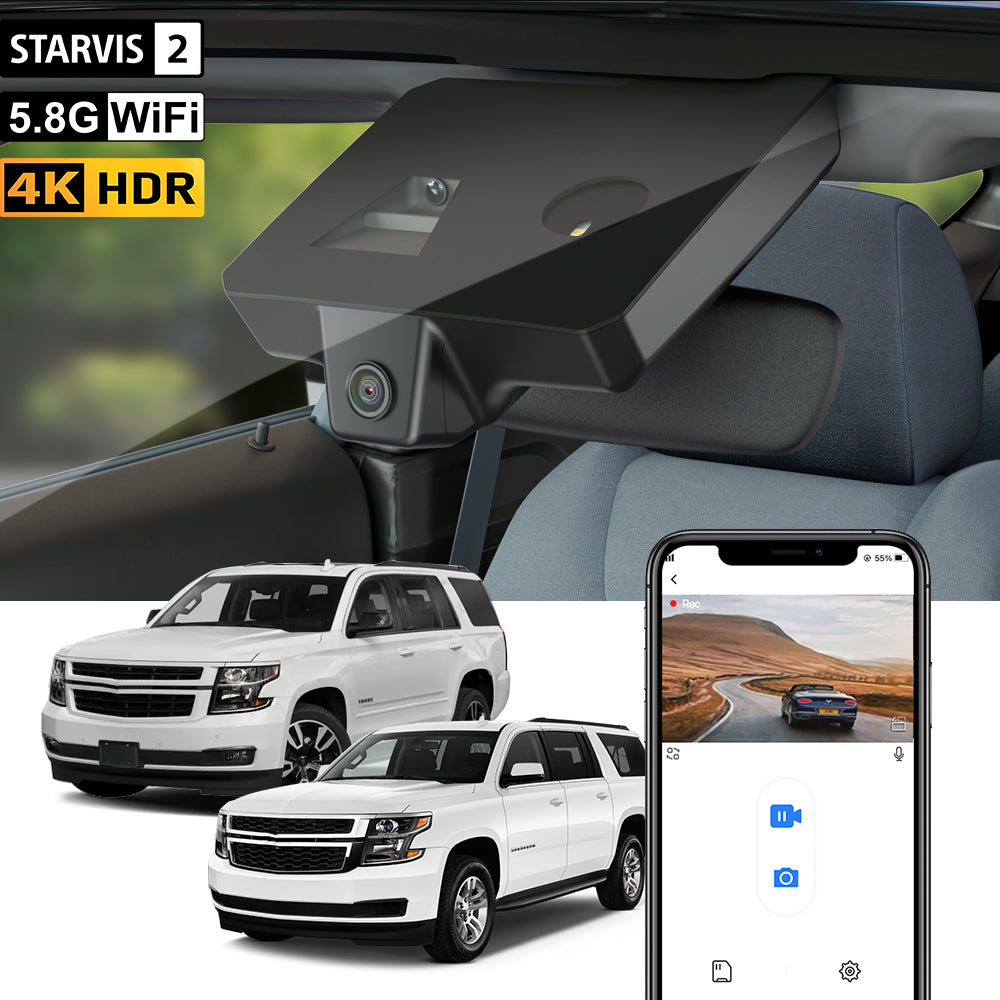 FITCAMX Dashcam für Chevrolet Chevy Suburban (11. Generation) und Tahoe (4. Generation) 2015–2020