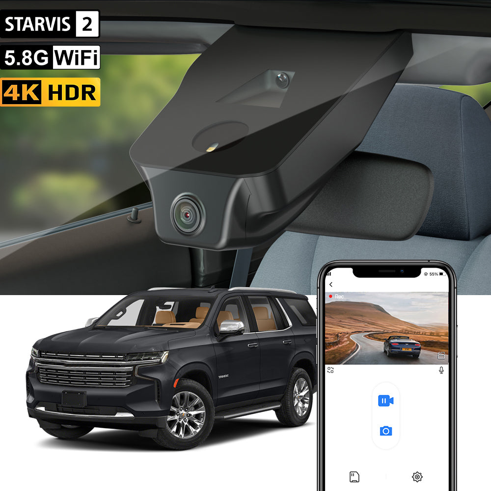 Caméra de tableau de bord FITCAMX pour Chevrolet Chevy Tahoe 2021 - 2026 (5e génération)