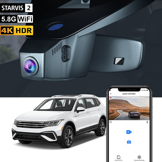Fitcamx Dash Cam per Volkswagen Tiguan 2016-2024 (2a generazione)