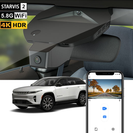 【STARVIS 2】FITCAMX Dashcam für 2025 2026 Jeep Wagoneer S (Elektro-SUV)
