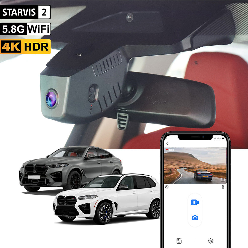 【STARVIS 2】 FITCAMX Dashcam für BMW X5 X6 2024–2027 Facelift