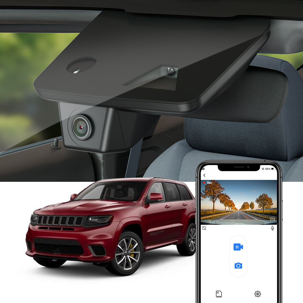 Caméra de tableau de bord FITCAMX pour Jeep Grand Cherokee 2018-2022