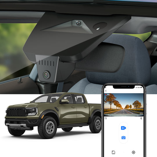FITCAMX Dash Cam for Ford Ranger (2024-2025, 5th Gen) Wildtrak, Raptor
