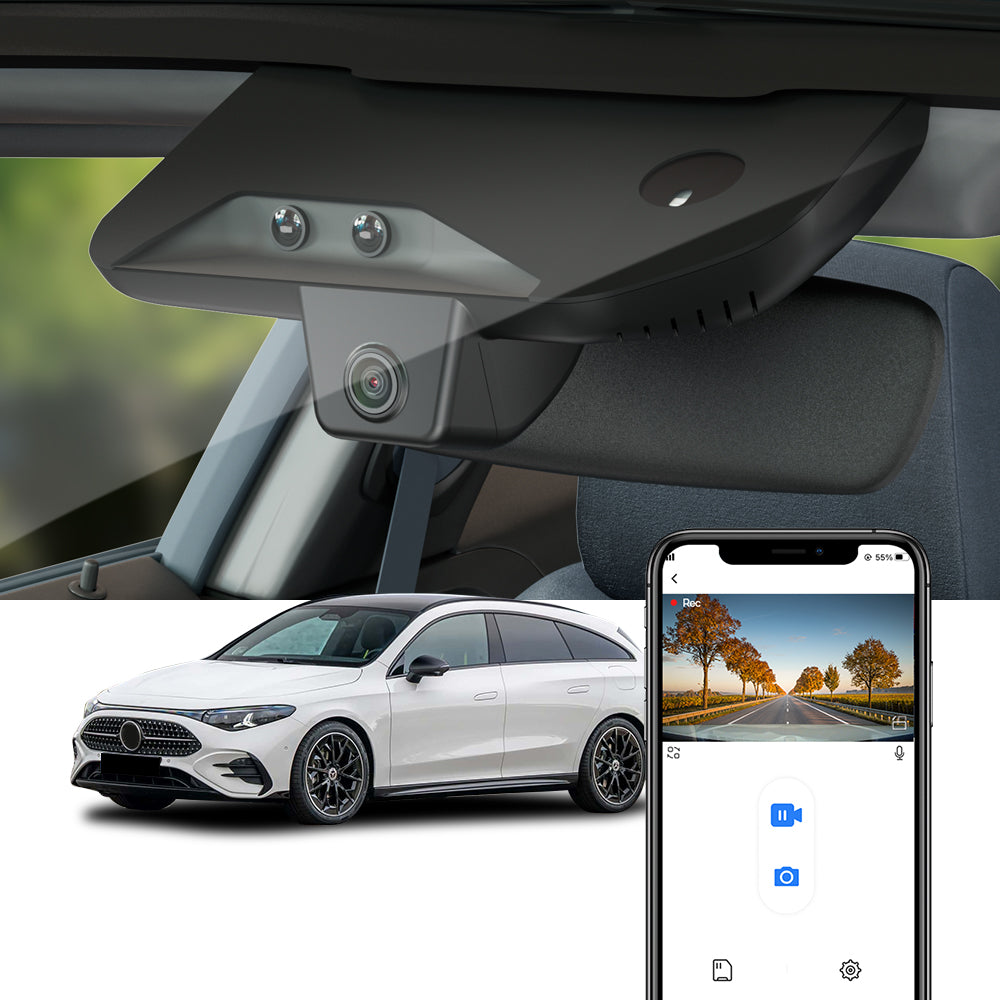 FITCAMX Dash Cam for Mercedes-Benz CLA Shooting Brake with EQ Technology, AMG, 2026 2027 (Electric Version Only)