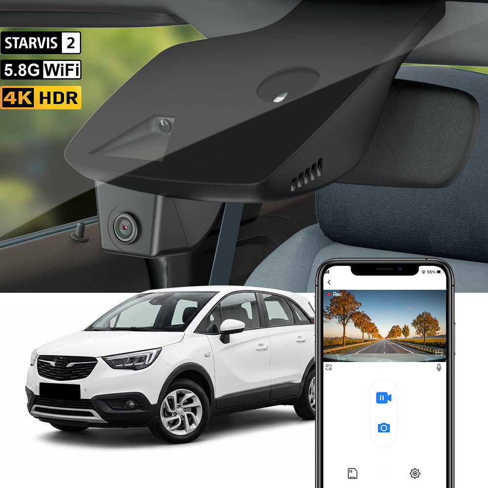 Dash cam FITCAMX per Opel (Vauxhall) Grandland, X, 2018-2023