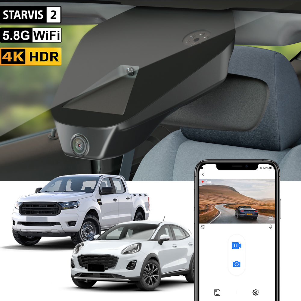 【STARVIS 2】FITCAMX Dash Cam for Ford Ranger 2019-2023 European Model