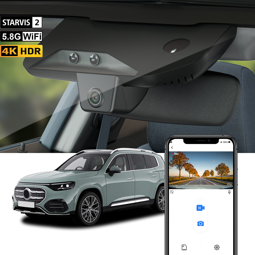 FITCAMX Dashcam für Mercedes-Benz GLB Electric & Hybrid x244, x248 2026–2027