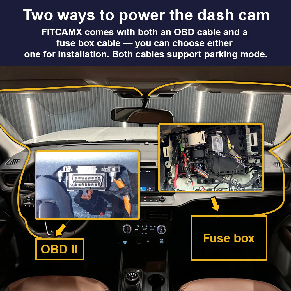 FITCAMX Dash Cam for Ford Maverick 2022-2026