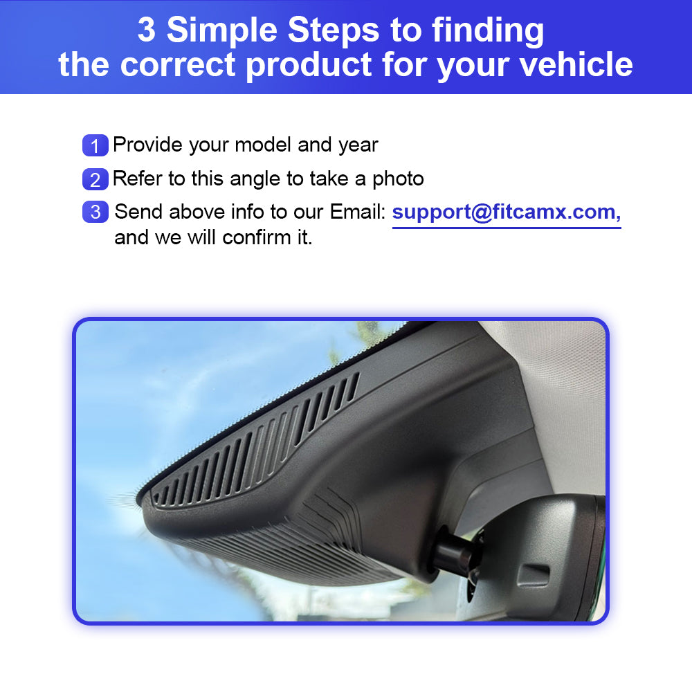 FITCAMX Dash Cam for Geely Starray EM-i 2025 2026 2027