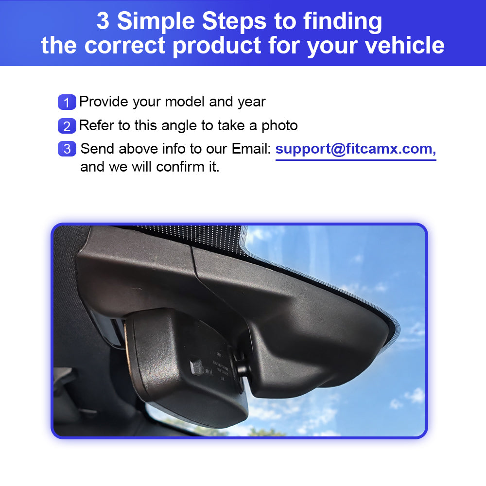 FITCAMX Dashcam für Ford Fiesta, Puma 2018–2023