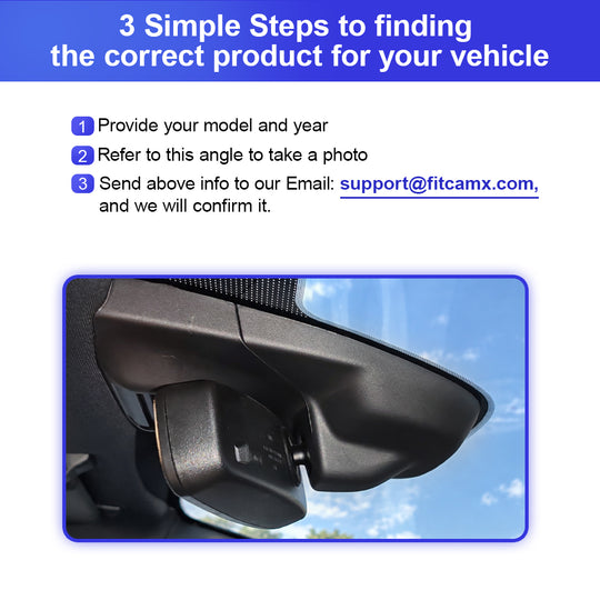 FITCAMX Dashcam für Ford Fiesta, Puma 2018–2023