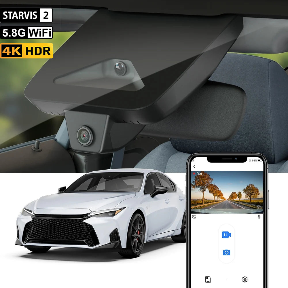 Dash cam FITCAMX per Lexus CT200h 2018-2021
