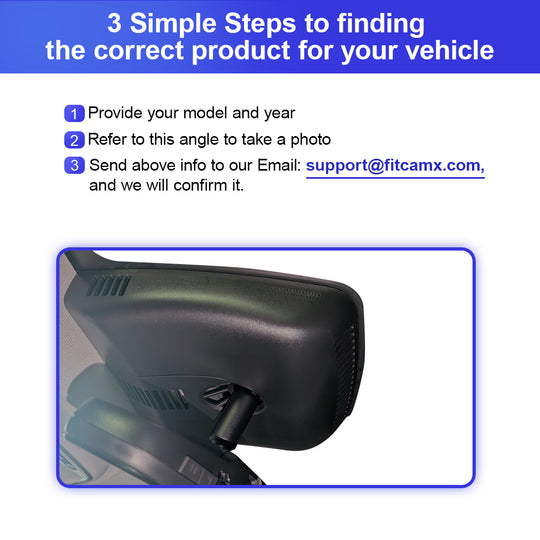 FITCAMX Dash Cam for GMC Acadia 2024 2025