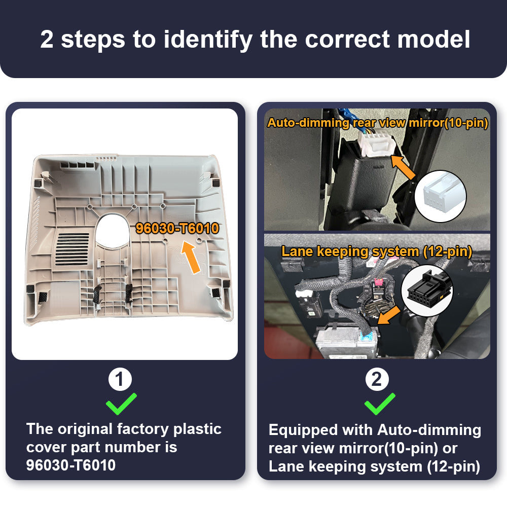 FITCAMX Dash Cam for Genesis GV80 2021-2024