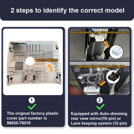 FITCAMX Dash Cam for Genesis GV80 2021-2024