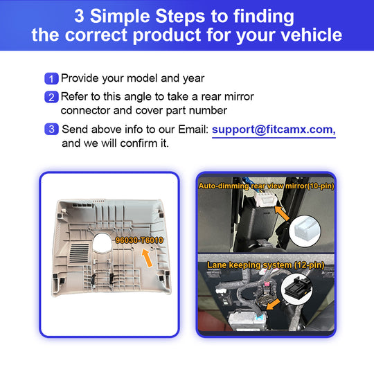 Cámara de salpicadero FITCAMX para Génesis GV80 2021-2025