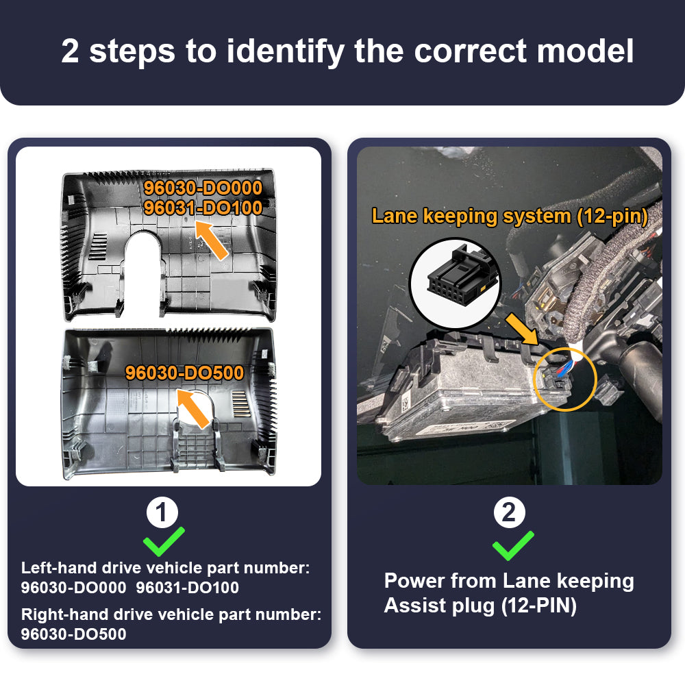 Came de tableau de bord fitcamx pour kia ev9 2023-2026