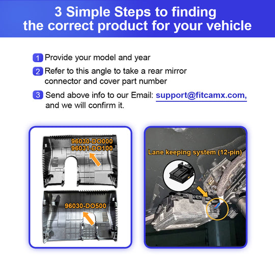 FITCAMX Dashcam für Kia EV9 2023–2026