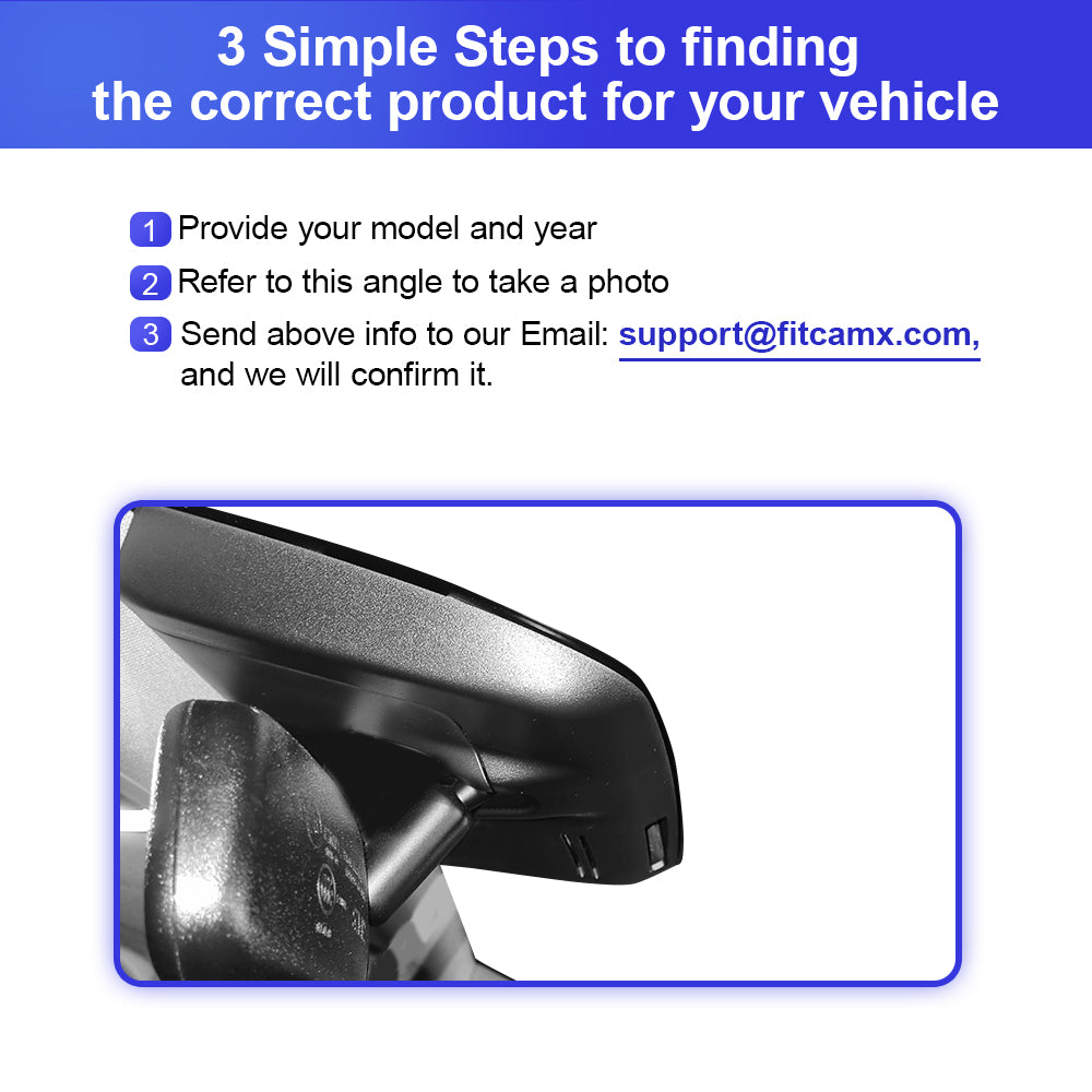 FITCAMX Dash Cam for Honda CR-V 2017-2022 (Right-hand drive)