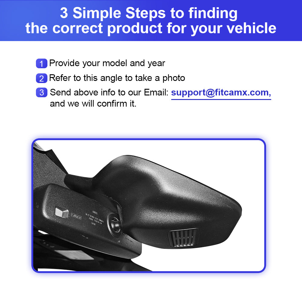 FITCAMX Dashcam für Ford Fiesta, Puma 2018–2023